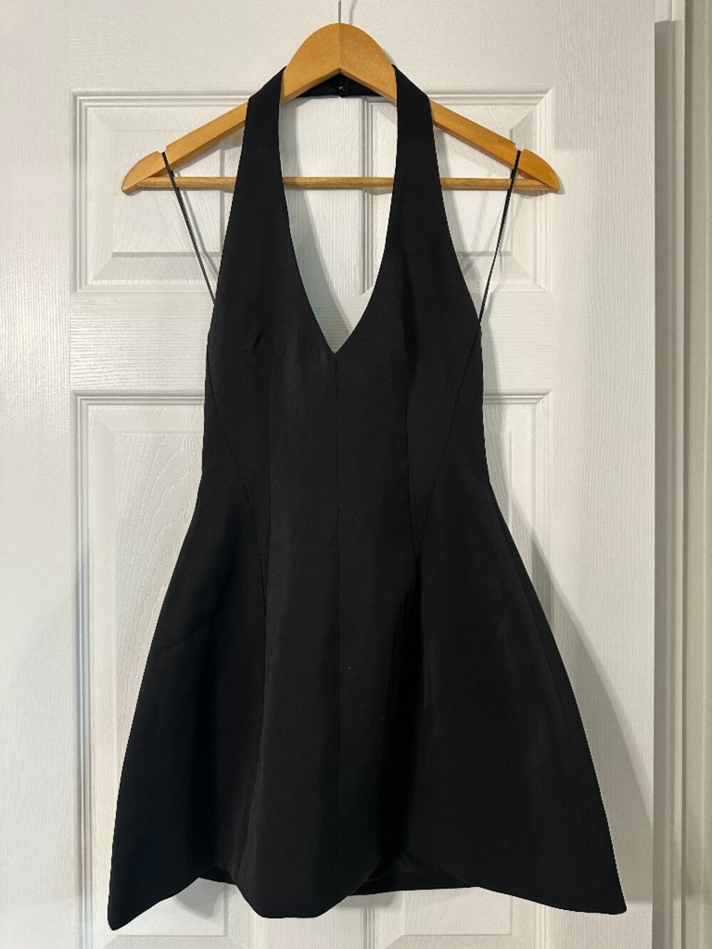 HEIRESS Black Halter Neck Mini Dress